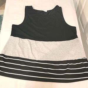 Black, grey & white tunic